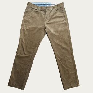 Peter Millar Corduroy Pants Mens 35x29 Brown Straight Leg Hemmed